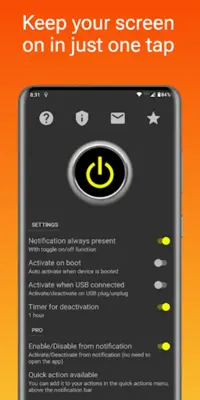 Stay Awake - Keep Screen On android App screenshot 3